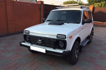 3 989 р. Дневные ходовые огни с поворотниками Тюн-Авто Urban Лада нива 4х4 2131 5 дв. 1-ый рестайлинг (2019-2021) (Поворотник в ВЕРХНЕЙ секции, рассеянный свет)  с доставкой в г. Белгород. Увеличить фотографию 3
