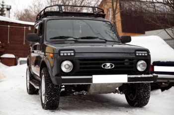 3 989 р. Дневные ходовые огни с поворотниками Тюн-Авто Urban Лада нива 4х4 2131 5 дв. 1-ый рестайлинг (2019-2021) (Поворотник в ВЕРХНЕЙ секции, рассеянный свет)  с доставкой в г. Белгород. Увеличить фотографию 5