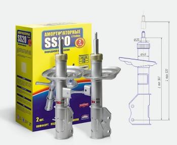 Амортизаторы передние SS20 Лада Веста ( 2180,  SW 2181) (2015-2025) седан дорестайлинг, универсал дорестайлинг, седан рестайлинг, универсал рестайлинг (Стандарт - максимально мягкая подвеска)