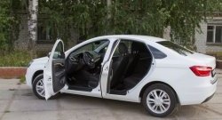 Накладки порожков салона RA Лада Веста ( 2180,  SW 2181) - Веста Кросс ( SW 2181,  2180) (Комплект (4 шт.))