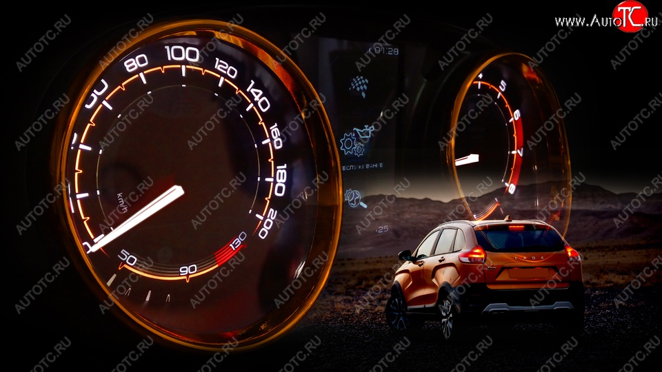 86 999 р. Комбинация приборов Ferrum GF 890 Cross Лада XRAY (2016-2022) (с щитком)  с доставкой в г. Белгород