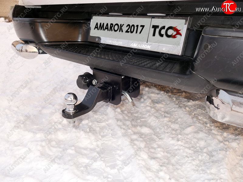 11 649 р. Фаркоп (тягово-сцепное устройство) TCC Volkswagen Amarok дорестайлинг (2009-2016) (Оцинкованный, шар E - оцинкованный)  с доставкой в г. Белгород