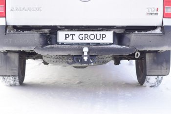 8 749 р. Фаркоп Petroil Tuning (съемный квадрат) Volkswagen Amarok дорестайлинг (2009-2016)  с доставкой в г. Белгород. Увеличить фотографию 3
