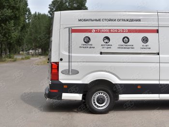16 299 р. Защита заднего бампера (Ø75х42 мм, нержавейка) Russtal Volkswagen Crafter 2 (2017-2025)  с доставкой в г. Белгород. Увеличить фотографию 3