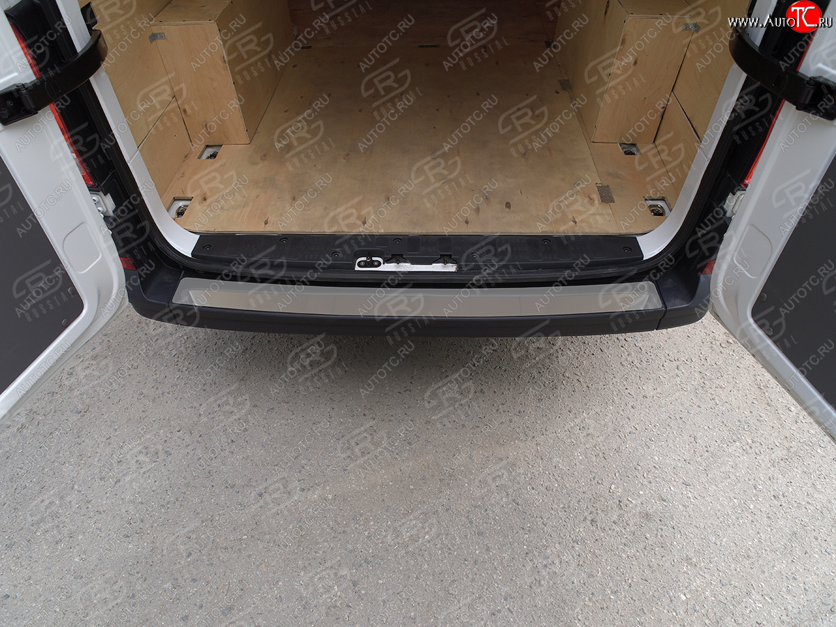 2 659 р. Защитная накладка заднего бампера Russtal Volkswagen Crafter 2 (2017-2025) (Нержавейка полированная)  с доставкой в г. Белгород