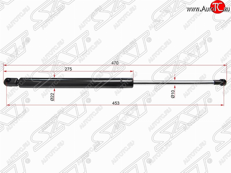 579 р. Газовый упор крышки багажника SAT  Volkswagen Golf  5 (2003-2009) хэтчбэк  с доставкой в г. Белгород