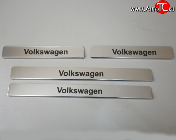 859 р. Накладки на порожки автомобиля M-VRS (нанесение надписи методом окраски) Volkswagen Jetta A6 седан дорестайлинг (2011-2015)  с доставкой в г. Белгород