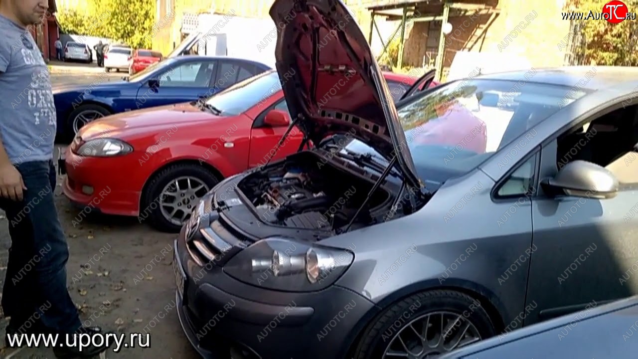 2 049 р. Упоры капота Russtal Volkswagen Golf Plus 6 (2009-2014)  с доставкой в г. Белгород