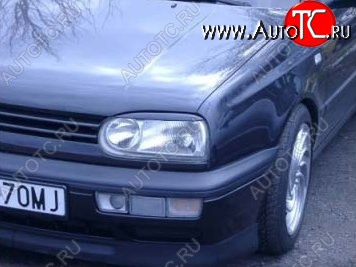 1 649 р. Реснички на фары CT Volkswagen Golf 3 (1991-1998) (Неокрашенные)  с доставкой в г. Белгород