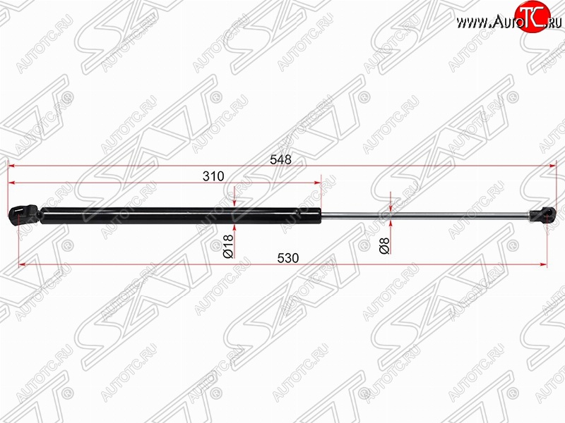 499 р. Газовый упор крышки багажника SAT  Volkswagen Golf  6 (2008-2014) хэтчбэк 5 дв.  с доставкой в г. Белгород