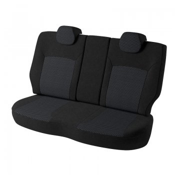 5 399 р. Чехлы для сидений (A6/1B) Lord Autofashion Дублин (жаккард) Volkswagen Jetta A6 седан дорестайлинг (2011-2015) (Черный, вставка Прямоугольник чёрный)  с доставкой в г. Белгород. Увеличить фотографию 3