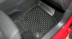 3 199 р. Коврики в салон Element 4 шт. (полиуретан) Volkswagen Jetta A6 седан дорестайлинг (2011-2015)  с доставкой в г. Белгород. Увеличить фотографию 2