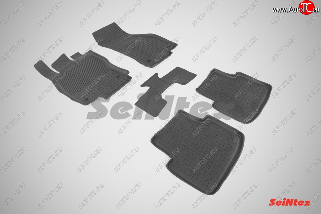 3 099 р. Износостойкие коврики в салон с высоким бортом SeiNtex Premium 4 шт. (резина) Volkswagen Passat B8 седан дорестайлинг (2015-2019)  с доставкой в г. Белгород