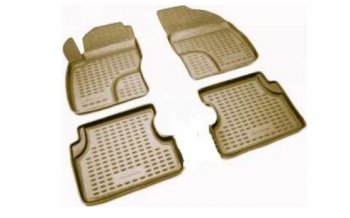 Комплект ковриков салона Element (полиуретан) Volkswagen Passat ( B5,  B5.5) (1996-2005) седан дорестайлинг, седан рестайлинг (Бежевые)