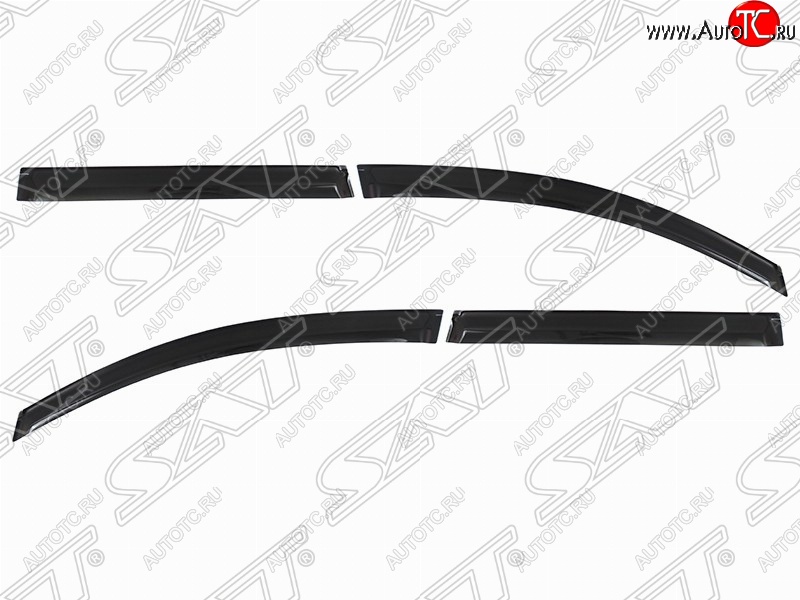 1 399 р. Дефлектора окон SAT (комплект)  Volkswagen Passat  B6 (2005-2011) седан, универсал  с доставкой в г. Белгород