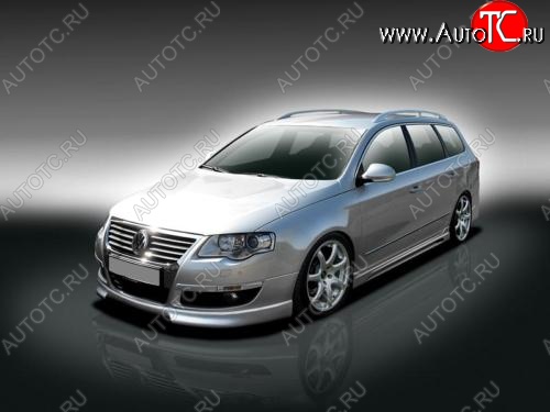 12 219 р. Накладка на передний бампер BNB Volkswagen Passat B6 седан (2005-2011)  с доставкой в г. Белгород