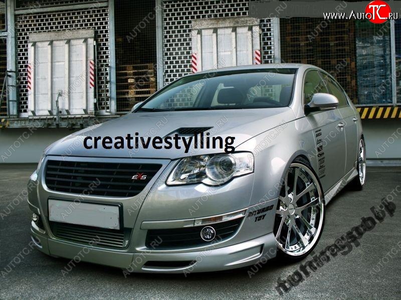 12 219 р. Накладка на передний бампер ST Volkswagen Passat B6 седан (2005-2011)  с доставкой в г. Белгород