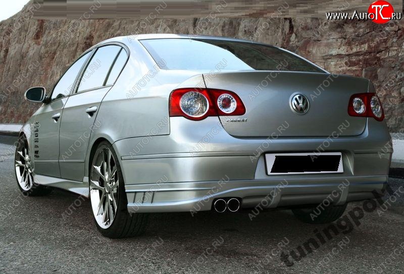 12 219 р. Накладка на задний бампер BMB Volkswagen Passat B6 седан (2005-2011)  с доставкой в г. Белгород