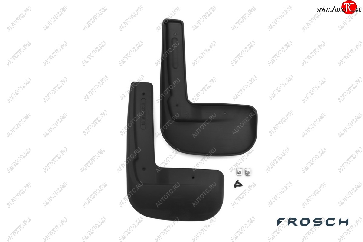 4 799 р. Брызговики Frosch  Volkswagen Polo  5 (2015-2020) седан рестайлинг (Передние)  с доставкой в г. Белгород