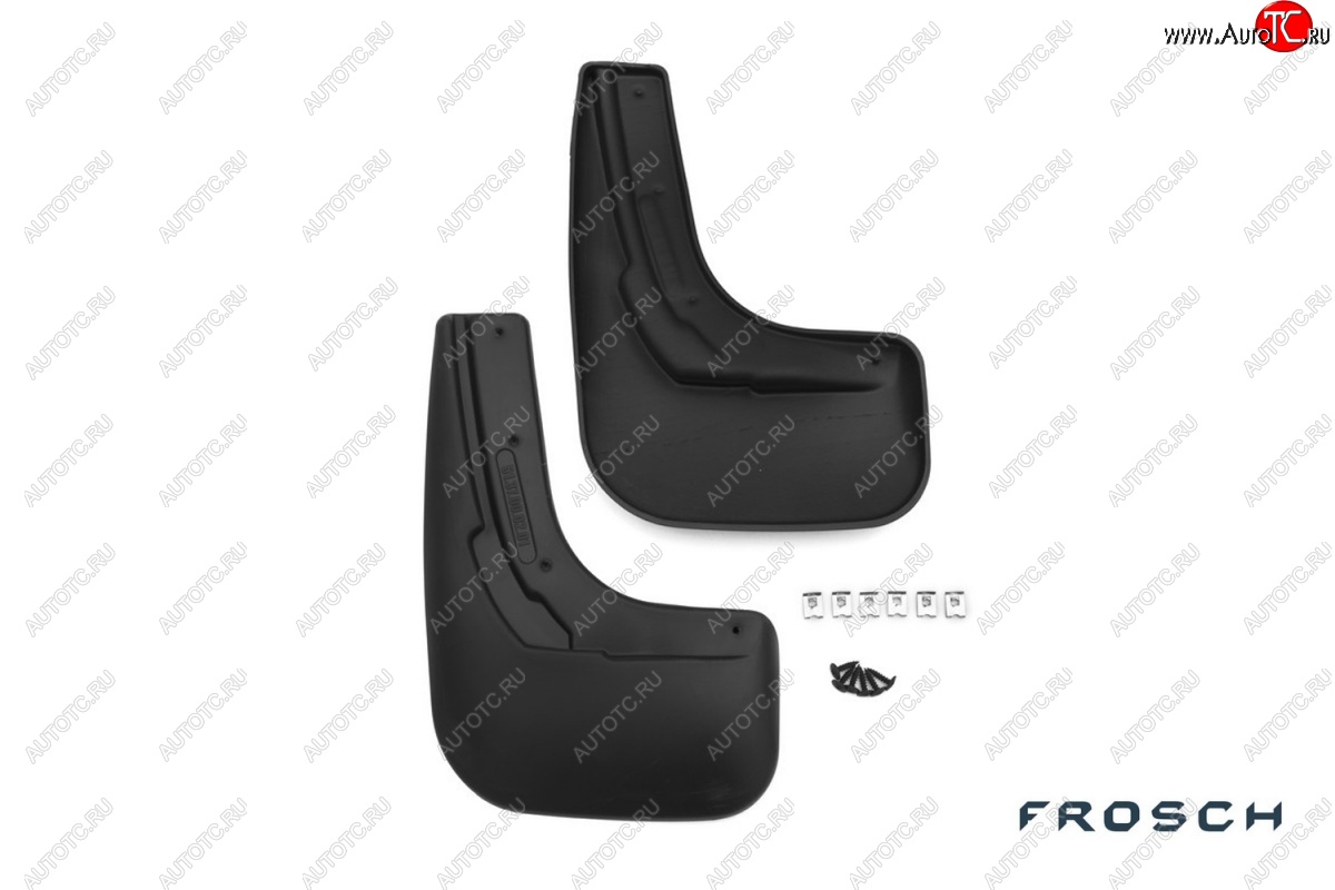 4 799 р. Брызговики Frosch  Volkswagen Polo  5 (2015-2020) седан рестайлинг (Задние)  с доставкой в г. Белгород