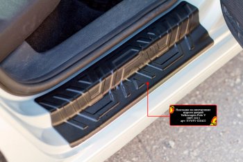 Накладки порожков салона RA Volkswagen Polo  5 (2009-2020) седан дорестайлинг, хэтчбек дорестайлинг, седан рестайлинг (Задние)