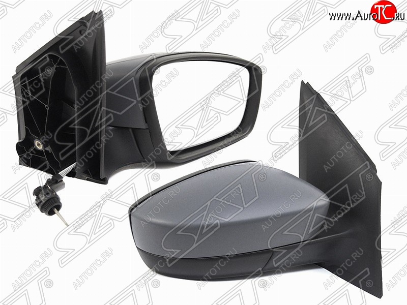 2 359 р. Правое боковое зеркало заднего вида SAT (механическое) Volkswagen Polo 5 седан дорестайлинг (2009-2015) (Неокрашенное)  с доставкой в г. Белгород