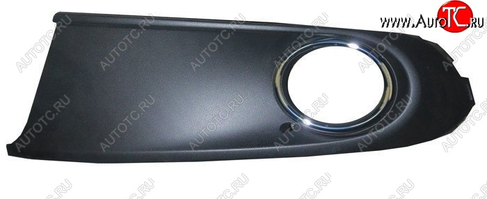 299 р. Вставки для ПТФ в передний бампер SAT (хром, левая)  Volkswagen Polo  5 (2009-2015) седан дорестайлинг  с доставкой в г. Белгород