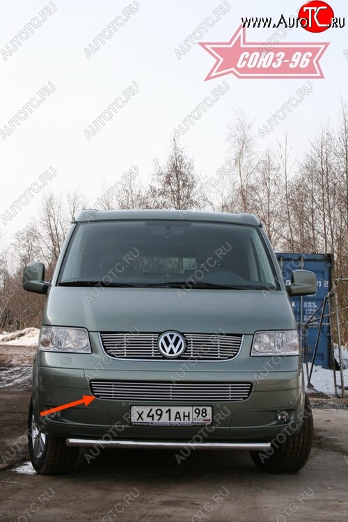 5 354 р. Декоративный элемент воздухозаборника Souz-96 (d10)  Volkswagen Transporter  T4 (1990-1996) дорестайлинг  с доставкой в г. Белгород