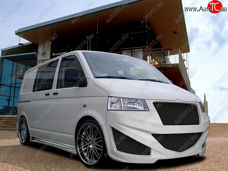 32 599 р. Передний бампер EVO Volkswagen Transporter T5 дорестайлинг (2003-2009)  с доставкой в г. Белгород