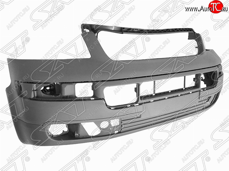 10 999 р. Передний бампер SAT Volkswagen Transporter T5 дорестайлинг (2003-2009) (Неокрашенный)  с доставкой в г. Белгород