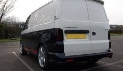6 249 р. Лип спойлер Распашонка Volkswagen Transporter T5 дорестайлинг (2003-2009) (Неокрашенный)  с доставкой в г. Белгород. Увеличить фотографию 3