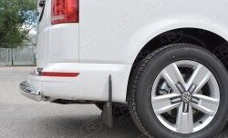 11 599 р. Защита заднего бампера (Ø75x42 мм, нержавейка, длинная база) Russtal Volkswagen Caravelle T6 дорестайлинг (2015-2019)  с доставкой в г. Белгород. Увеличить фотографию 2