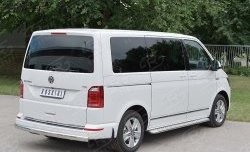 11 599 р. Защита заднего бампера (Ø75x42 мм, нержавейка, длинная база) Russtal Volkswagen Caravelle T6 дорестайлинг (2015-2019)  с доставкой в г. Белгород. Увеличить фотографию 3