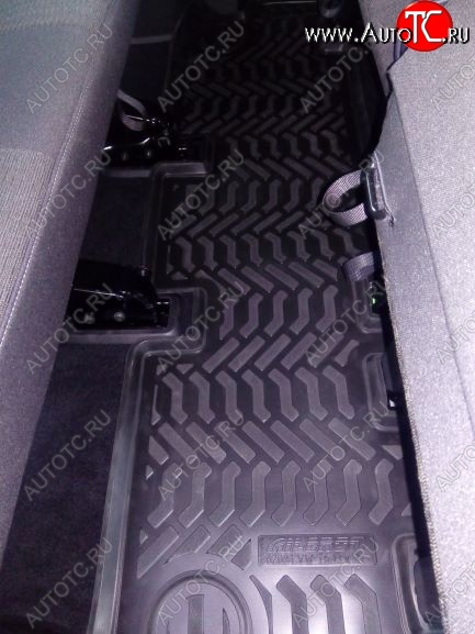 1 229 р. Коврики салона Aileron (3-ий ряд, короткая база) Volkswagen Caravelle T6 дорестайлинг (2015-2019)  с доставкой в г. Белгород