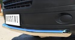 15 799 р. Одинарная защита переднего бампера диаметром 63 мм SLITKOFF  Volkswagen Transporter  T5 (2009-2015) рестайлинг  с доставкой в г. Белгород. Увеличить фотографию 3