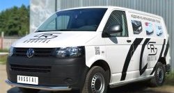 15 799 р. Одинарная защита переднего бампера диаметром 63 мм SLITKOFF  Volkswagen Transporter  T5 (2009-2015) рестайлинг  с доставкой в г. Белгород. Увеличить фотографию 4
