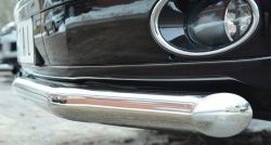 17 499 р. Одинарная защита переднего бампера диаметром 63 мм (Multivan-Caravelle) SLITKOFF  Volkswagen Caravelle  T5 - Transporter  T5  с доставкой в г. Белгород. Увеличить фотографию 3
