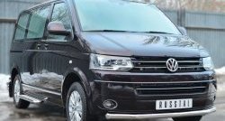 17 499 р. Одинарная защита переднего бампера диаметром 63 мм (Multivan-Caravelle) SLITKOFF  Volkswagen Caravelle  T5 - Transporter  T5  с доставкой в г. Белгород. Увеличить фотографию 4