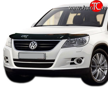 3 069 р. Дефлектор капота NovLine Volkswagen Tiguan NF дорестайлинг (2006-2011)  с доставкой в г. Белгород