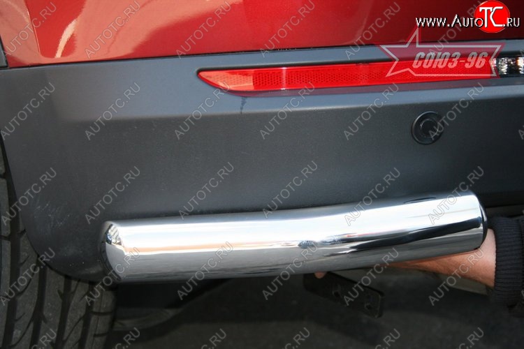 9 089 р. Защита задняя уголки d 60 (компл. 2 шт) Volkswagen Tiguan NF дорестайлинг (2006-2011)  с доставкой в г. Белгород