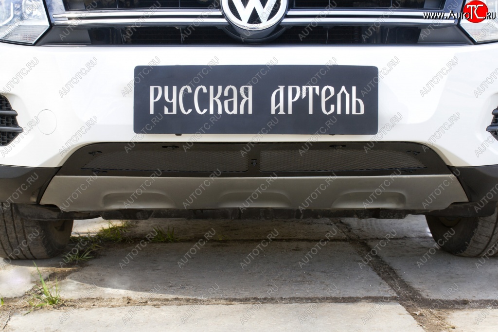 1 949 р. Защитная сетка решетки переднего бампера (Track & Field) РА Volkswagen Tiguan NF рестайлинг (2011-2017)  с доставкой в г. Белгород
