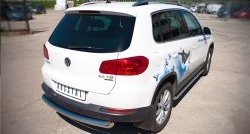 16 999 р. Одинарная защита заднего бампера из трубы диаметром 76 мм (Sport & Style) SLITKOFF  Volkswagen Tiguan  NF (2011-2017) рестайлинг  с доставкой в г. Белгород. Увеличить фотографию 2