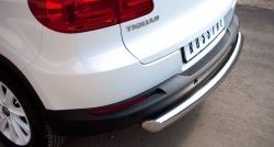 16 999 р. Защита заднего бампера (Ø76 мм, нержавейка,Track & Field) SLITKOFF Volkswagen Tiguan NF рестайлинг (2011-2017)  с доставкой в г. Белгород. Увеличить фотографию 2