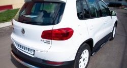 16 999 р. Защита заднего бампера (Ø76 мм, нержавейка,Track & Field) SLITKOFF Volkswagen Tiguan NF рестайлинг (2011-2017)  с доставкой в г. Белгород. Увеличить фотографию 4