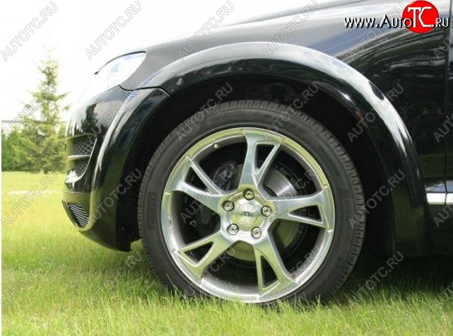 9 649 р. Накладки на колёсные арки CT Volkswagen Touareg 1 GP рестайлинг (2006-2010) (Неокрашенные)  с доставкой в г. Белгород
