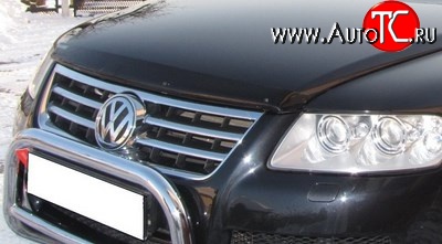 4 599 р. Дефлектор капота NovLine Volkswagen Touareg 1 GP дорестайлинг (2002-2007)  с доставкой в г. Белгород