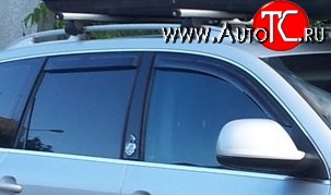999 р. Комплект дефлекторов окон (ветровиков) 4 шт. Russtal Volkswagen Touareg 1 GP рестайлинг (2006-2010)  с доставкой в г. Белгород