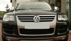 8 399 р. Накладка на передний бампер King Kong Volkswagen Touareg 1 GP дорестайлинг (2002-2007) (Неокрашенная)  с доставкой в г. Белгород. Увеличить фотографию 5