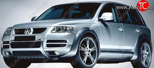 10 749 р. Пороги накладки ABT Volkswagen Touareg 1 GP рестайлинг (2006-2010) (Неокрашенные)  с доставкой в г. Белгород