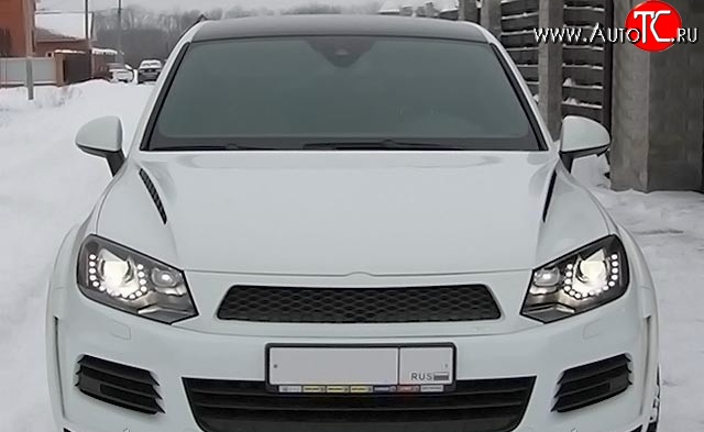27 649 р. Пластиковый капот Enco Design Volkswagen Touareg 2 NF дорестайлинг (2010-2014) (Неокрашенный)  с доставкой в г. Белгород